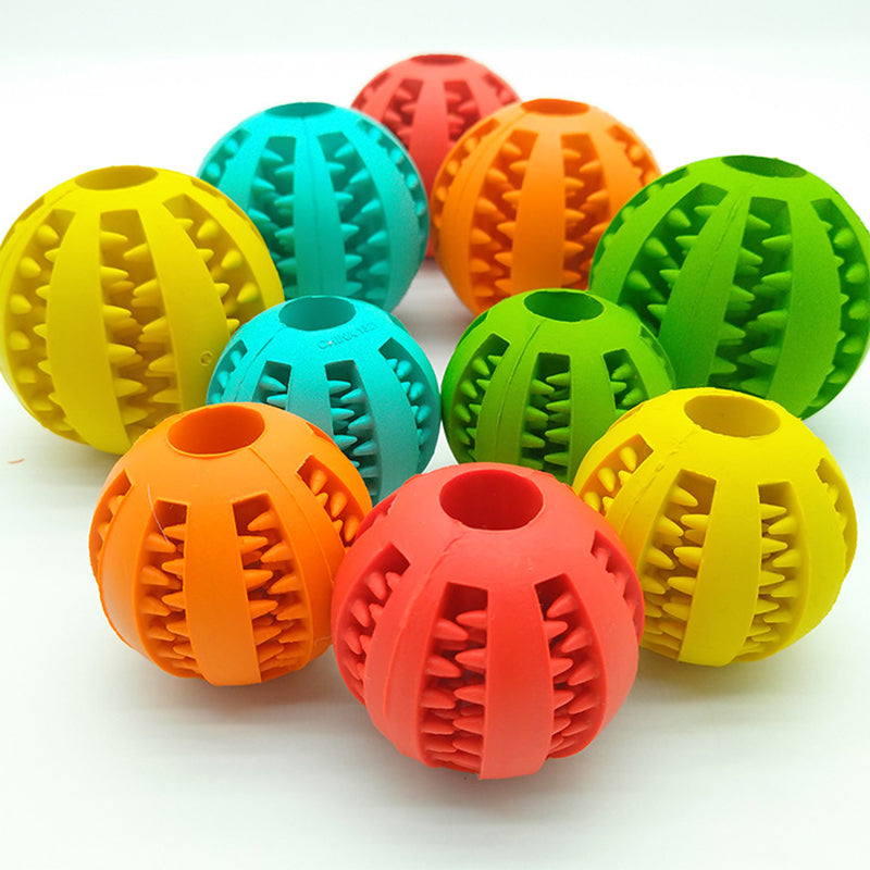 Enhance Your Dog's Playtime with Our Pet Slow Feeder Rubber Ball Interactive Toy