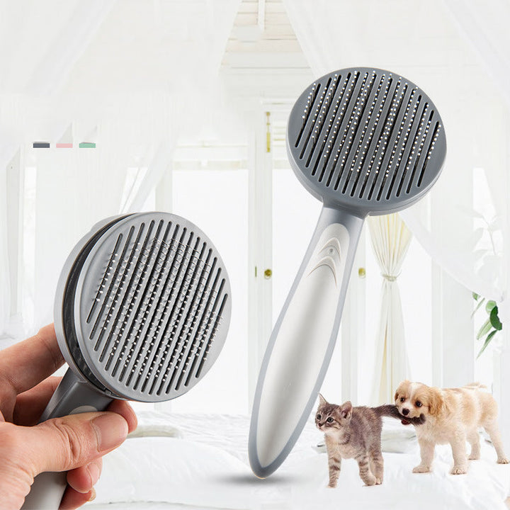 Self Cleaning Pet Slicker Grooming Brush Comb