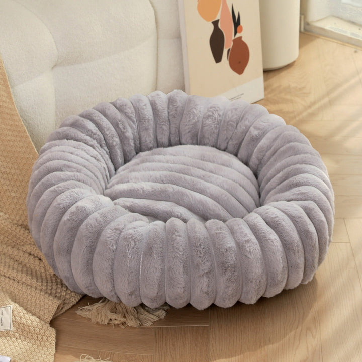 High Weight Plush Pet Winter Round Bed